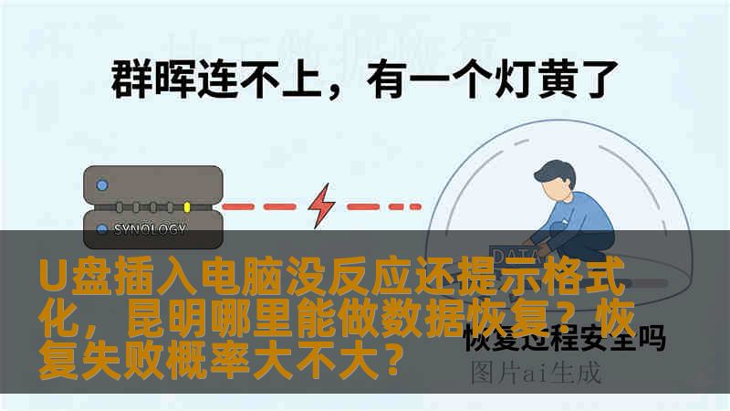 U盘插入电脑没反应还提示格式化，昆明哪里能做数据恢复？恢复失败概率大不大？