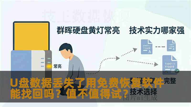 U盘数据丢失了用免费恢复软件能找回吗?值不值得试? U盘数据丢失了用免费恢复软件能找回吗?值不值得试?