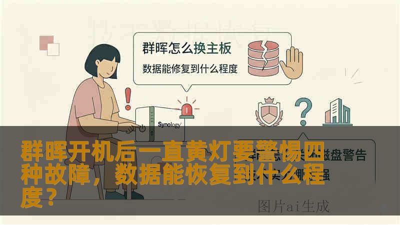群晖开机后一直黄灯要警惕四种故障，数据能恢复到什么程度？