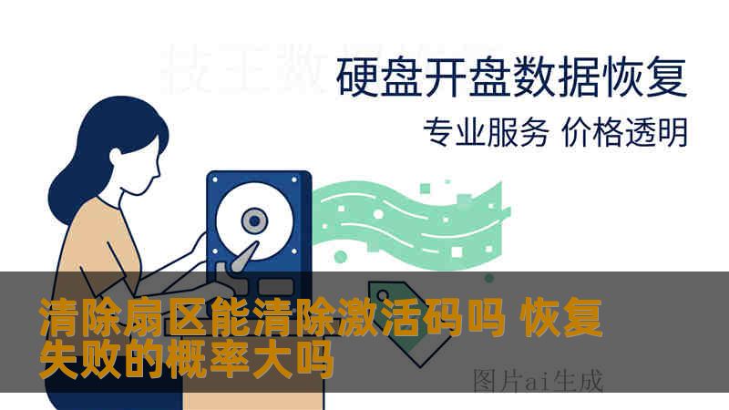 误操作清除扇区导致软件激活码丢失，数据还能找回吗？本文结合Windows台式机与Mac移动硬盘真实案例，分析清除扇区对激活码文件的破坏机制，评估数据恢复的成功概率、操作步骤与风险，帮你判断是否值得尝试恢复。