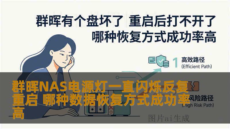 群晖NAS电源灯一直闪烁反复重启 哪种数据恢复方式成功率高