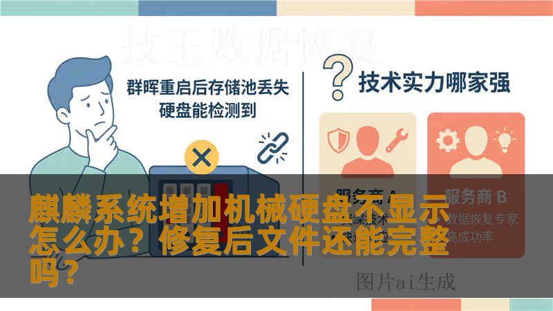 麒麟系统增加机械硬盘不显示怎么办？修复后文件还能完整吗？