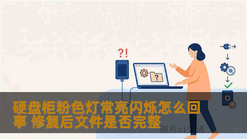 硬盘柜粉色灯常亮闪烁怎么回事 修复后文件是否完整