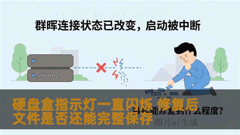 硬盘盒指示灯一直闪烁 修复后文件是否还能完整保存