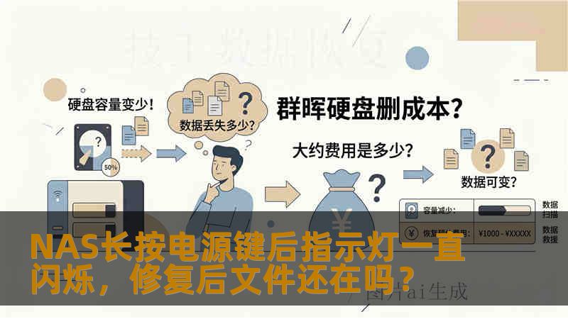 NAS长按电源键后指示灯一直闪烁，修复后文件还在吗？