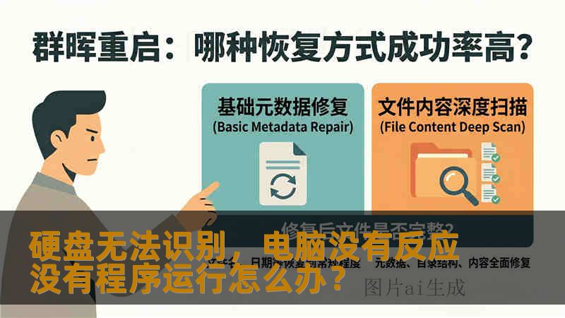 硬盘无法识别，电脑没有反应没有程序运行怎么办？