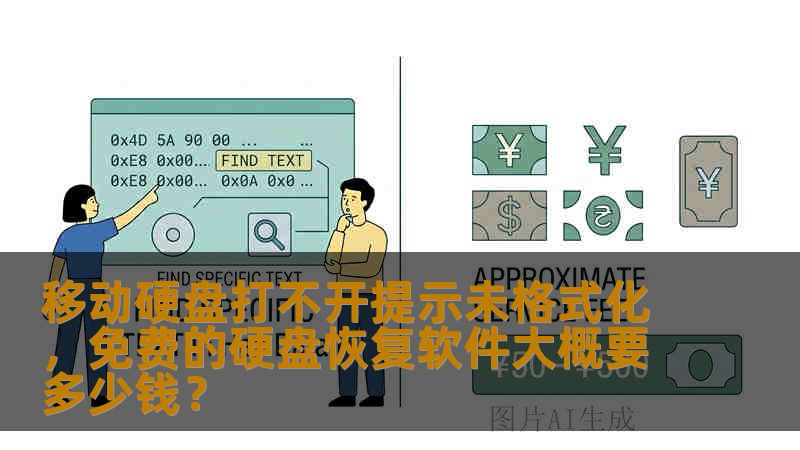 移动硬盘打不开提示未格式化，免费的硬盘恢复软件大概要多少钱？