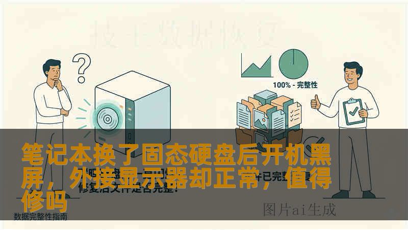 笔记本换了固态硬盘后开机黑屏，外接显示器却正常，值得修吗