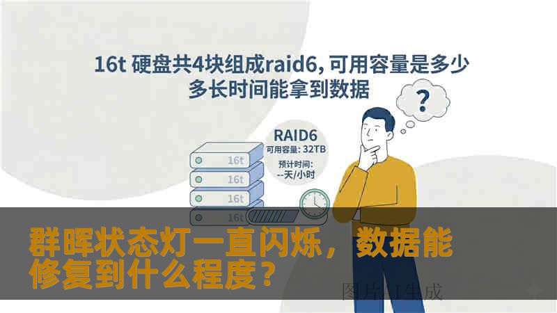 群晖状态灯一直闪烁，数据能修复到什么程度？