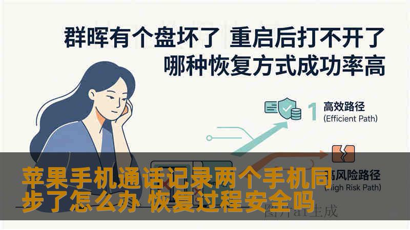 苹果手机通话记录两个手机同步了怎么办 恢复过程安全吗