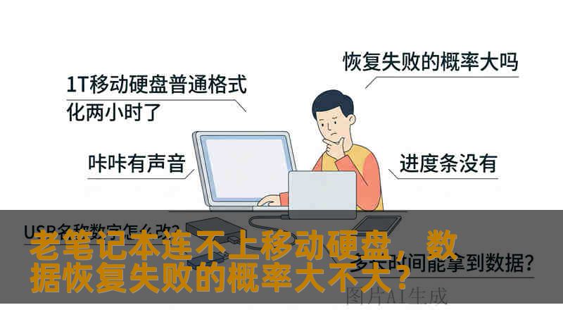 老笔记本连不上移动硬盘，数据恢复失败的概率大不大？