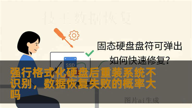 强行格式化硬盘后重装系统不识别，数据恢复失败的概率大吗
