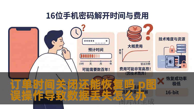 订单时间关闭还能恢复吗 p图误操作导致数据丢失怎么办