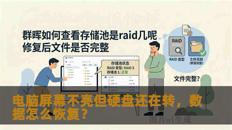 电脑屏幕不亮但硬盘还在转，数据怎么恢复？