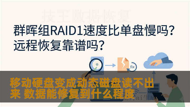 移动硬盘变成动态磁盘读不出来 数据能修复到什么程度