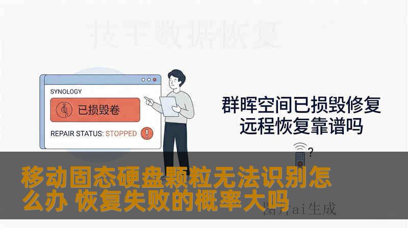 移动固态硬盘颗粒无法识别怎么办 恢复失败的概率大吗
