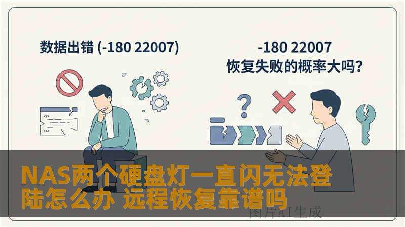 NAS两个硬盘灯一直闪无法登陆怎么办 远程恢复靠谱吗