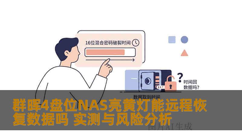 群晖4盘位NAS亮黄灯能远程恢复数据吗 实测与风险分析