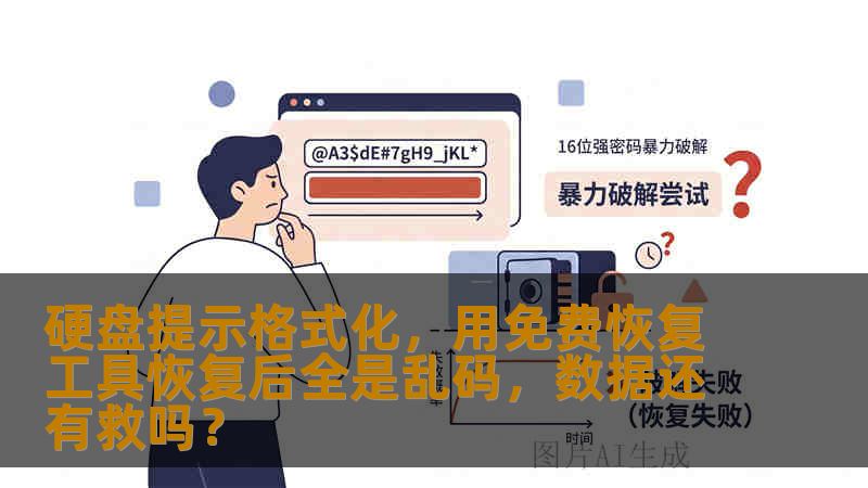 硬盘提示格式化，用免费恢复工具恢复后全是乱码，数据还有救吗？