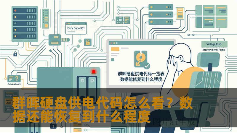 群晖硬盘供电代码怎么看？数据还能恢复到什么程度