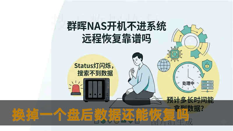 换掉一个盘后数据还能恢复吗