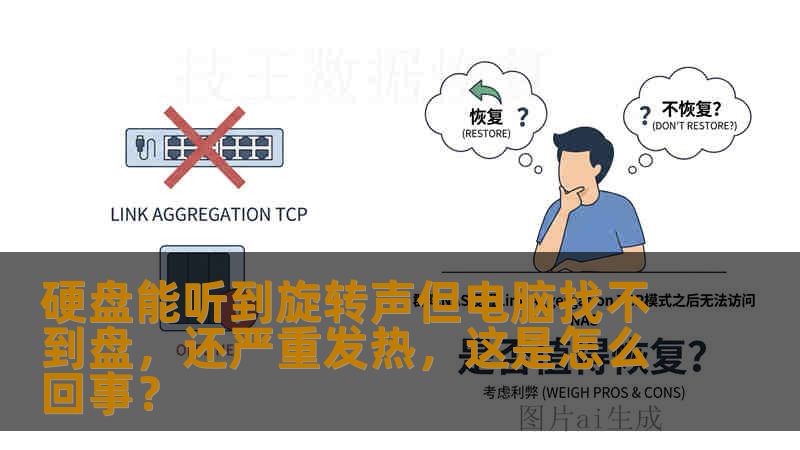 硬盘能听到旋转声但电脑找不到盘，还严重发热，这是怎么回事？