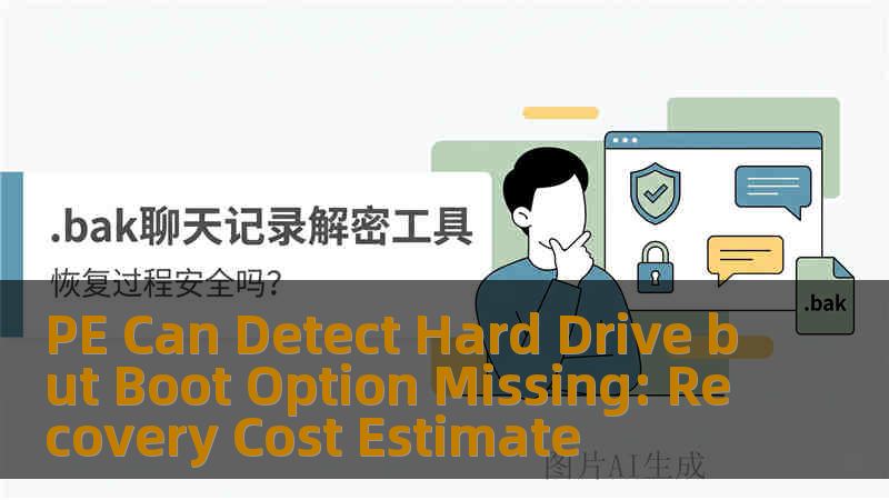 PE Can Detect Hard Drive but Boot Option Missing: Recovery Cost Estimate PE Can Detect Hard Drive but Boot Option Missing: Recovery Cost Estimate