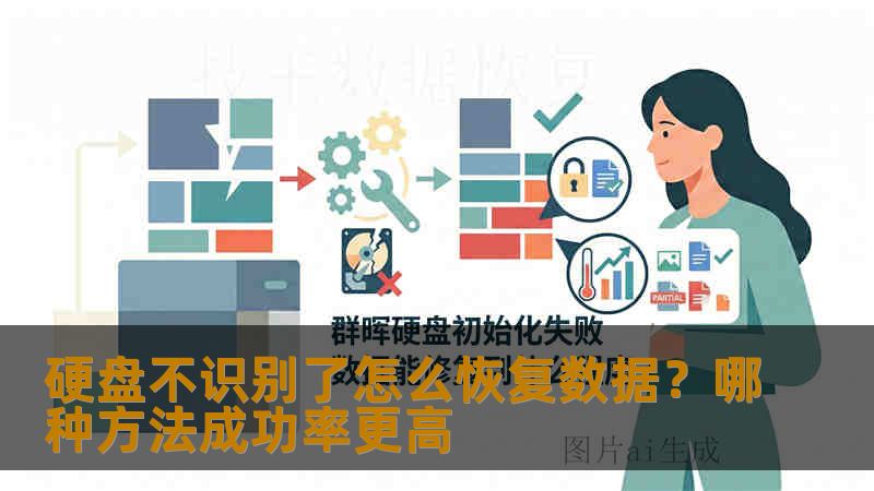 硬盘不识别了怎么恢复数据？哪种方法成功率更高