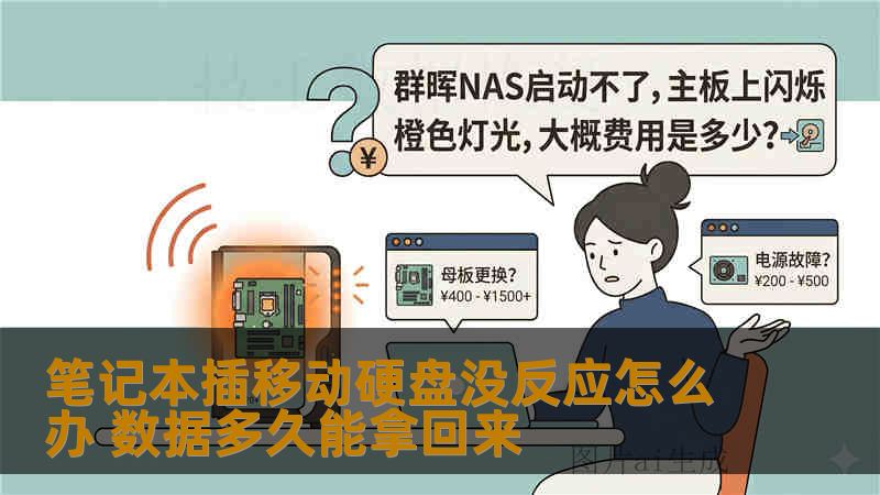 笔记本插移动硬盘没反应怎么办 数据多久能拿回来