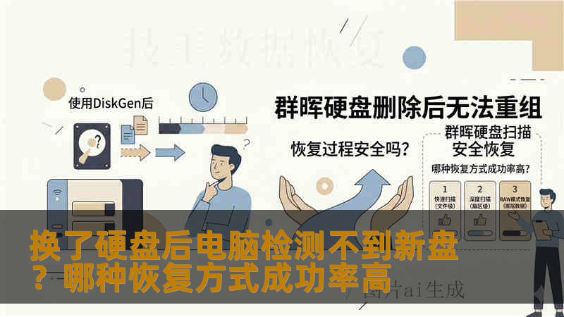 换了硬盘后电脑检测不到新盘？哪种恢复方式成功率高