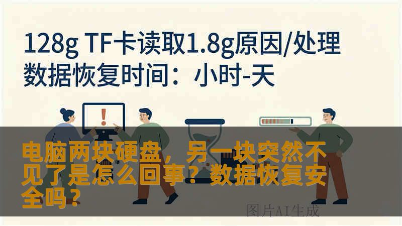 电脑两块硬盘，另一块突然不见了是怎么回事？数据恢复安全吗？
