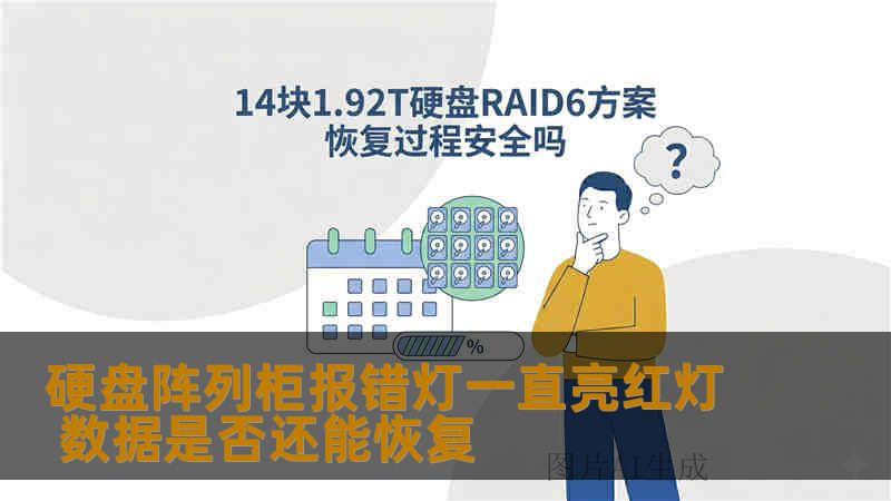硬盘阵列柜报错灯一直亮红灯 数据是否还能恢复