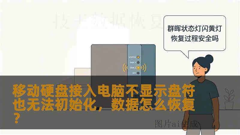 移动硬盘接入电脑不显示盘符也无法初始化，数据怎么恢复？