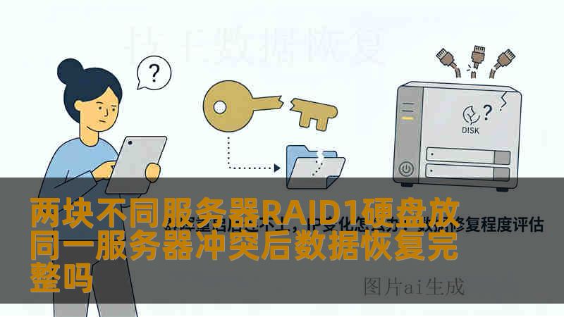 两块不同服务器RAID1硬盘放同一服务器冲突后数据恢复完整吗
