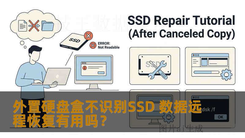 外置硬盘盒不识别SSD 数据远程恢复有用吗？