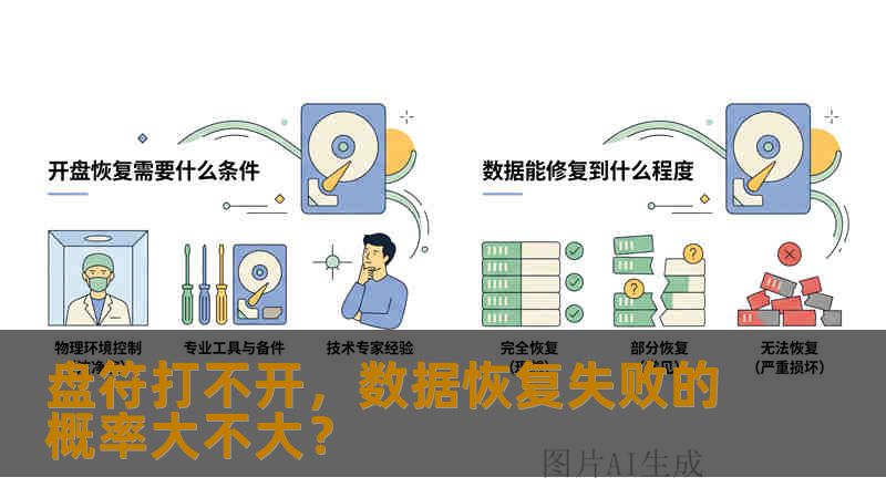 盘符打不开，数据恢复失败的概率大不大？