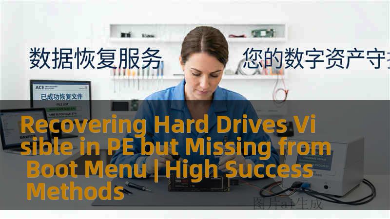 Recovering Hard Drives Visible in PE but Missing from Boot Menu | High Success Methods