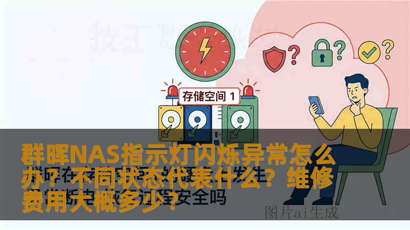 群晖NAS指示灯闪烁异常怎么办？不同状态代表什么？维修费用大概多少？