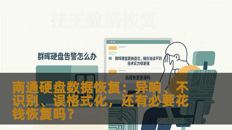 南通硬盘数据恢复：异响、不识别、误格式化，还有必要花钱恢复吗？