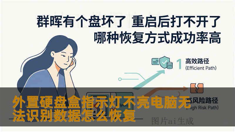 外置硬盘盒指示灯不亮电脑无法识别数据怎么恢复 外置硬盘盒指示灯不亮电脑无法识别数据怎么恢复