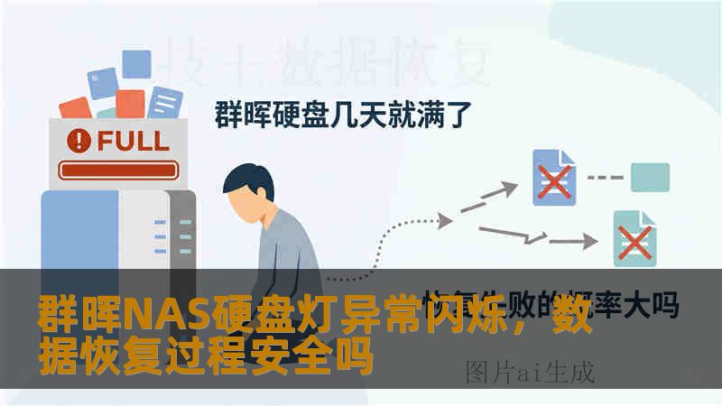 群晖NAS硬盘灯异常闪烁，数据恢复过程安全吗