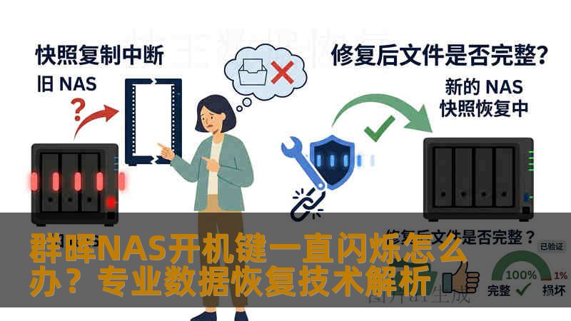 群晖NAS开机键一直闪烁怎么办？专业数据恢复技术解析