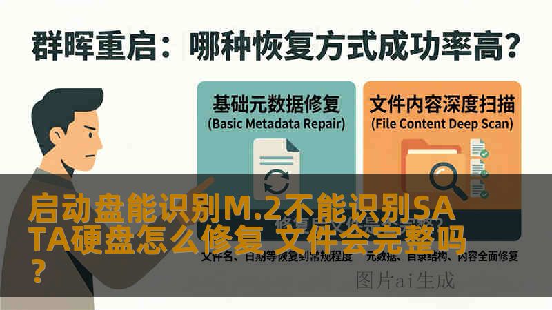 启动盘能识别M.2不能识别SATA硬盘怎么修复 文件会完整吗？