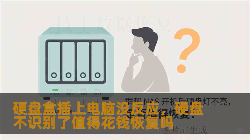 硬盘盒插上电脑没反应，硬盘不识别了值得花钱恢复吗