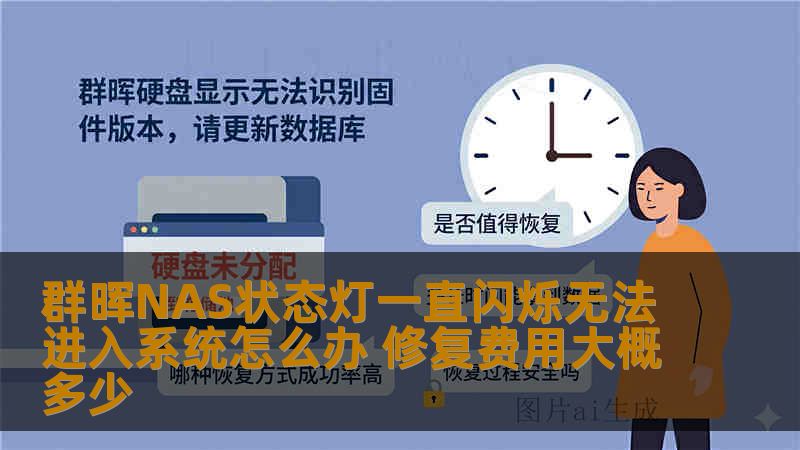群晖NAS状态灯一直闪烁无法进入系统怎么办 修复费用大概多少