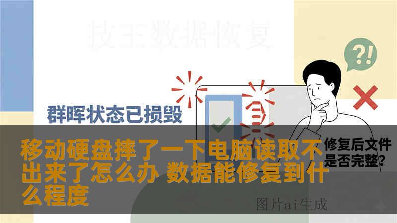 移动硬盘摔了一下电脑读取不出来了怎么办 数据能修复到什么程度 移动硬盘摔了一下电脑读取不出来了怎么办 数据能修复到什么程度