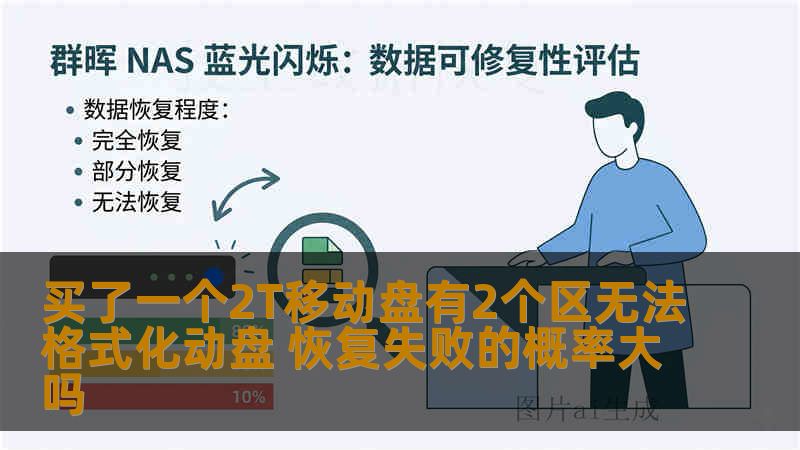 买了一个2T移动盘有2个区无法格式化动盘 恢复失败的概率大吗 买了一个2T移动盘有2个区无法格式化动盘 恢复失败的概率大吗