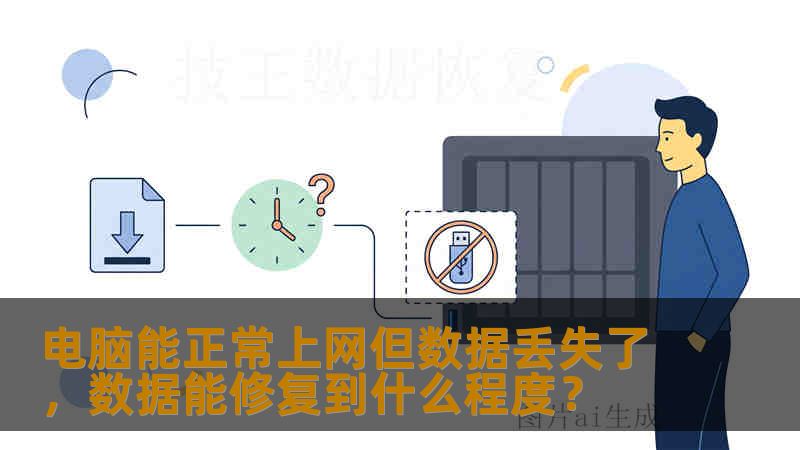 电脑能正常上网但数据丢失了，数据能修复到什么程度？
