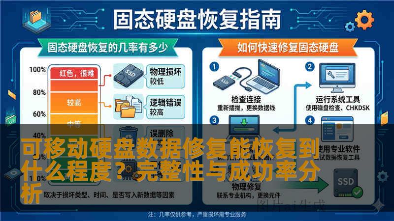 可移动硬盘数据修复能恢复到什么程度？完整性与成功率分析