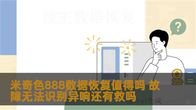 米奇色888数据恢复值得吗 故障无法识别异响还有救吗